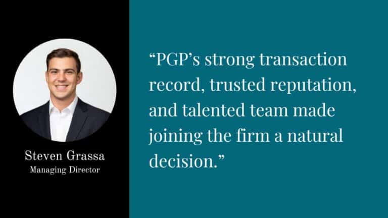 Portrait of Steven Grassa, Managing Director at PGP.