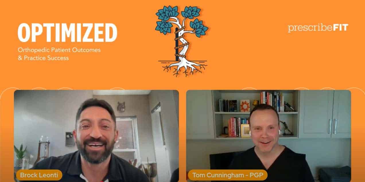 Brock Leonti and Tom Cunningham discuss orthopedic practice growth on podcast.