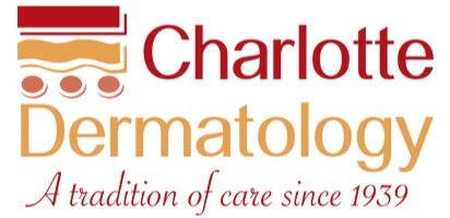 Charlotte Dermatology logo, care since 1939.